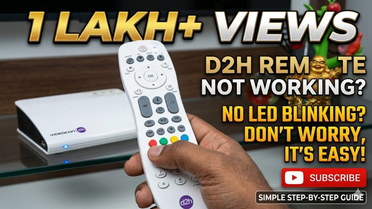 d2h Remote Not Working l Unpaired Remote l Pair Your D2h RF l Remote 100 Works Perfectly Solved DIY