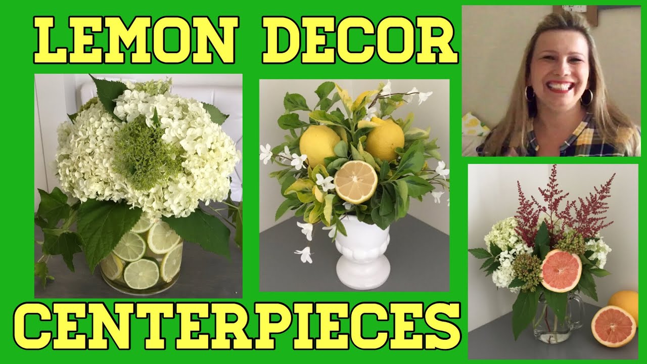 Lemon Decor Ideas | Lemon Centerpieces | GIVEAWAY WINNER! 🍋