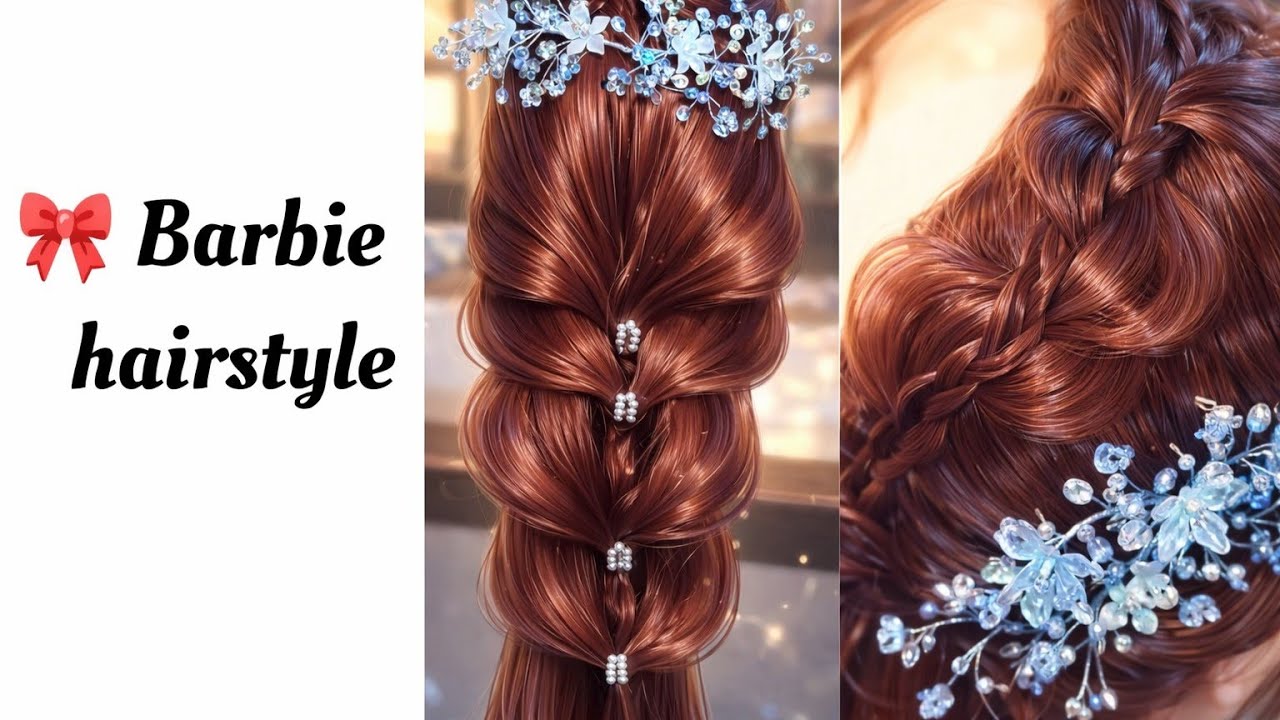 Barbie 🎀🩷 hairstyle tutorial ✨