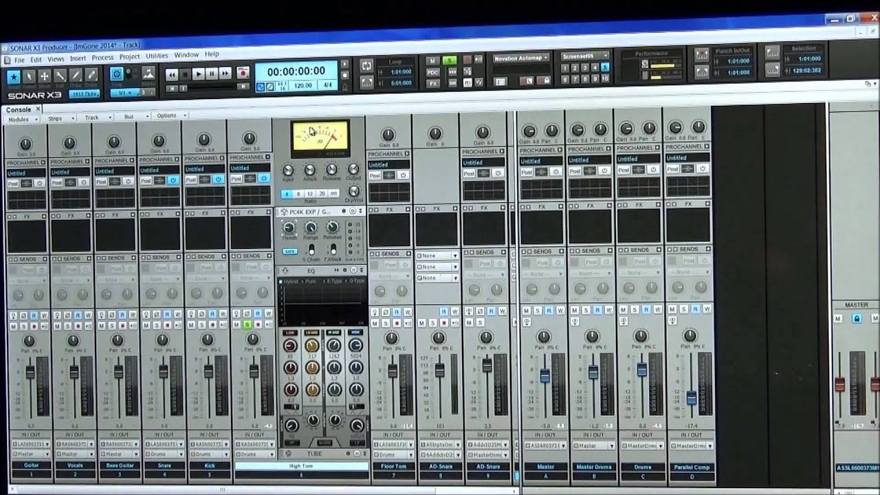 Mixing and mastering in Sonar X3 Pt.3 Toms compression,gating and bus structure