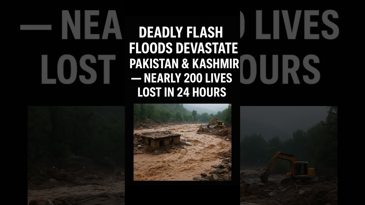 Deadly Flash Floods Hit Pakistan & Kashmir #flood #natural #nature