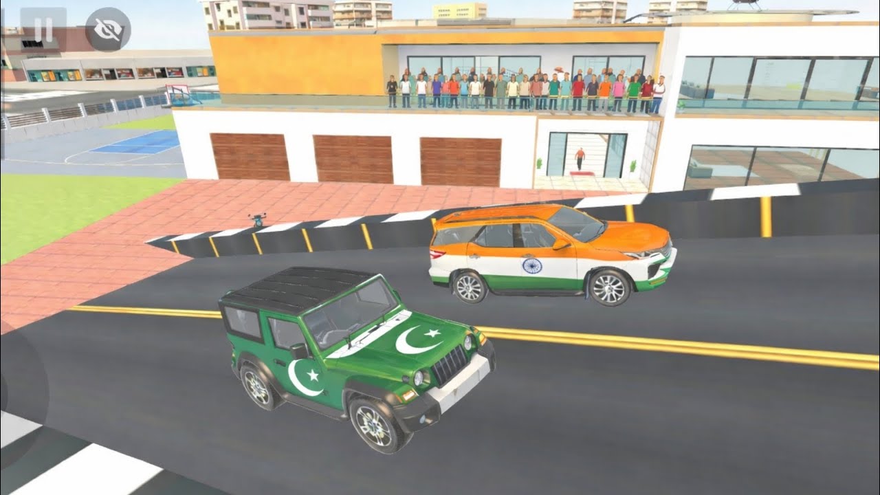 💥 Indian car vs Pakistani car mega ramp challenge 😱 Indian Theft Auto Simulator 