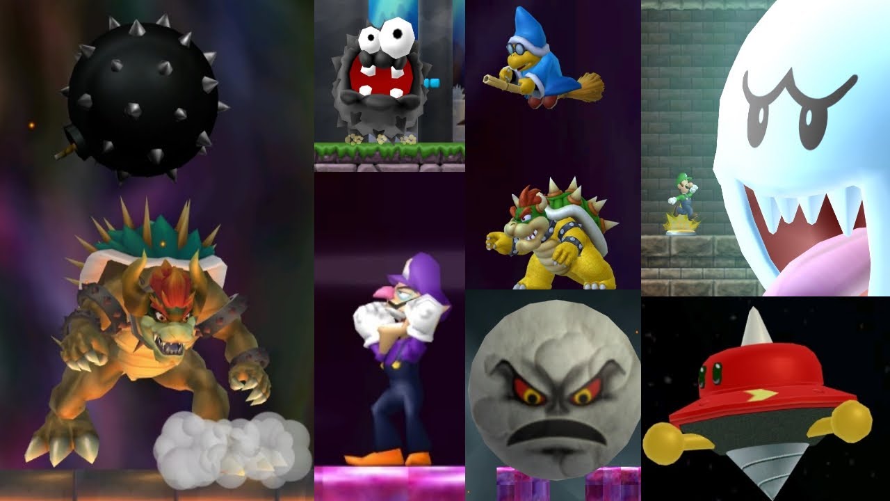 ALL BOSSES Ultimate Super LUIGI. Wii