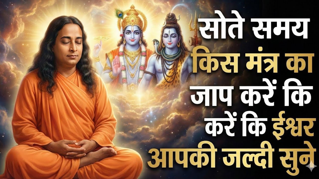 सोते समय किस मंत्र का जाप करें, कि ईश्वर आपकी जल्दी सुने | Paramhansa Yogananda #yogananda