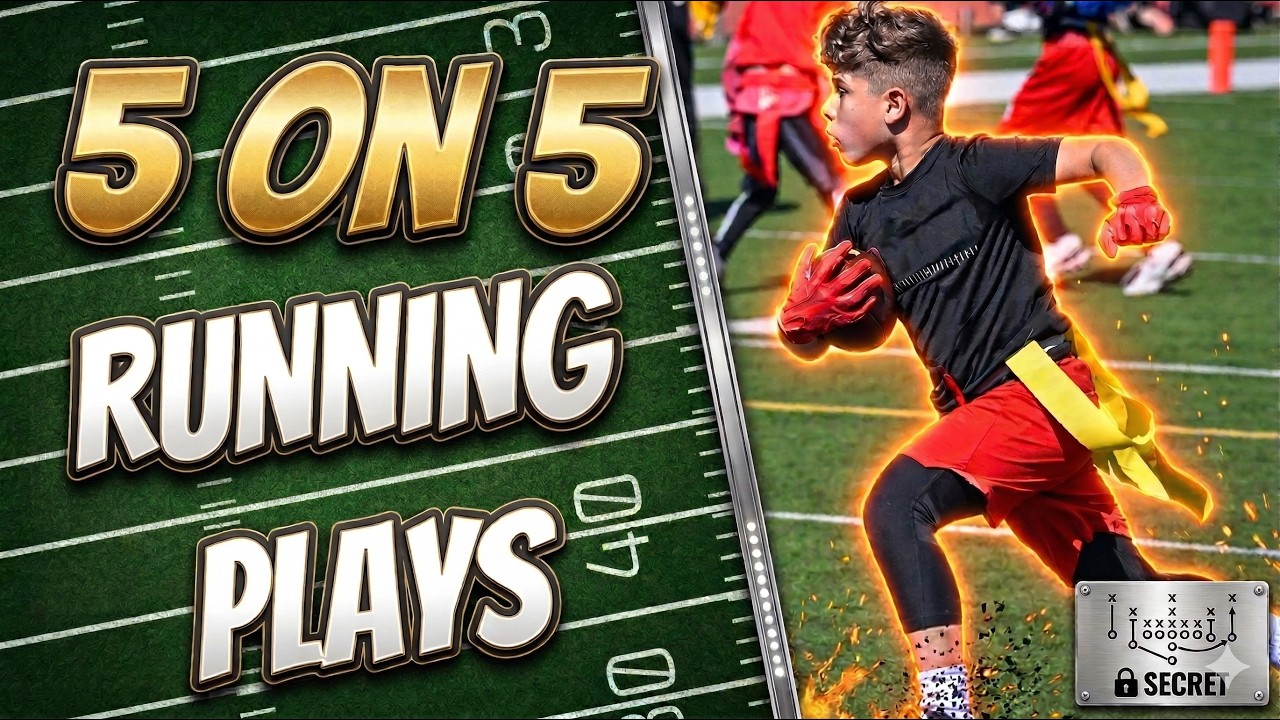 5 вариантов розыгрыша мяча в флаг-футболе для игры 5 на 5