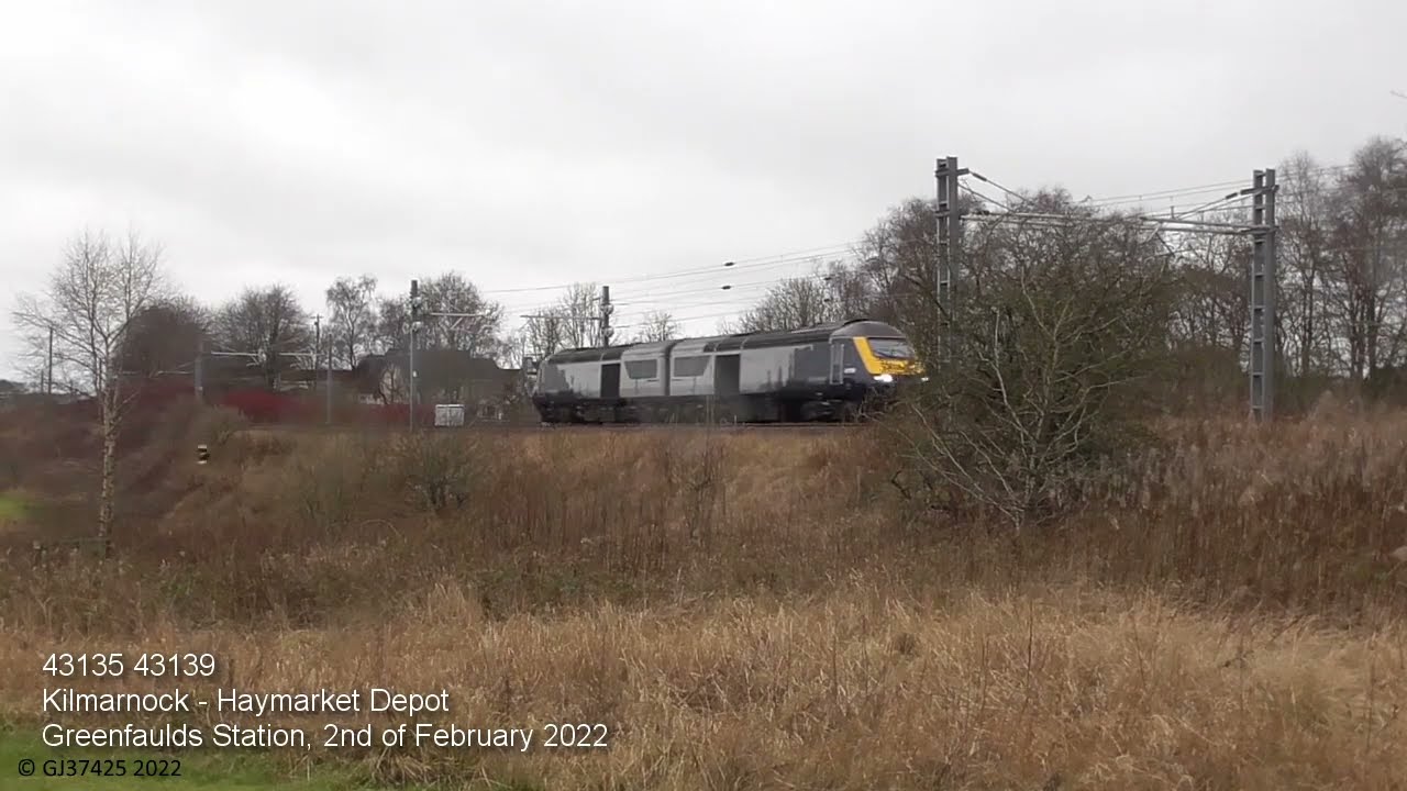 ScotRail 43135/43139 returning repaired from Kilmarnock Barclay's: 2/2/22
