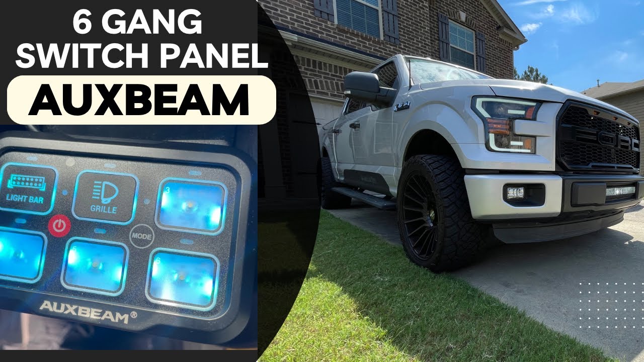 Панель переключателей Auxbeam 6 на моём F150! #auxbeam #meandcarkeys