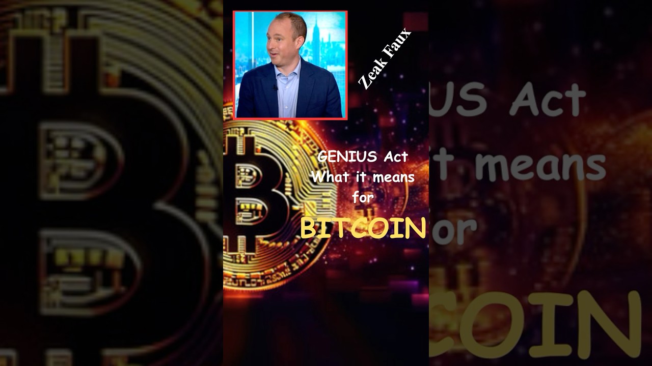 Zeke Faux Bitcoin Crypto Currency Genius Act.  #shortsyoutube#bitcoin  #cryptocurrency #crypto
