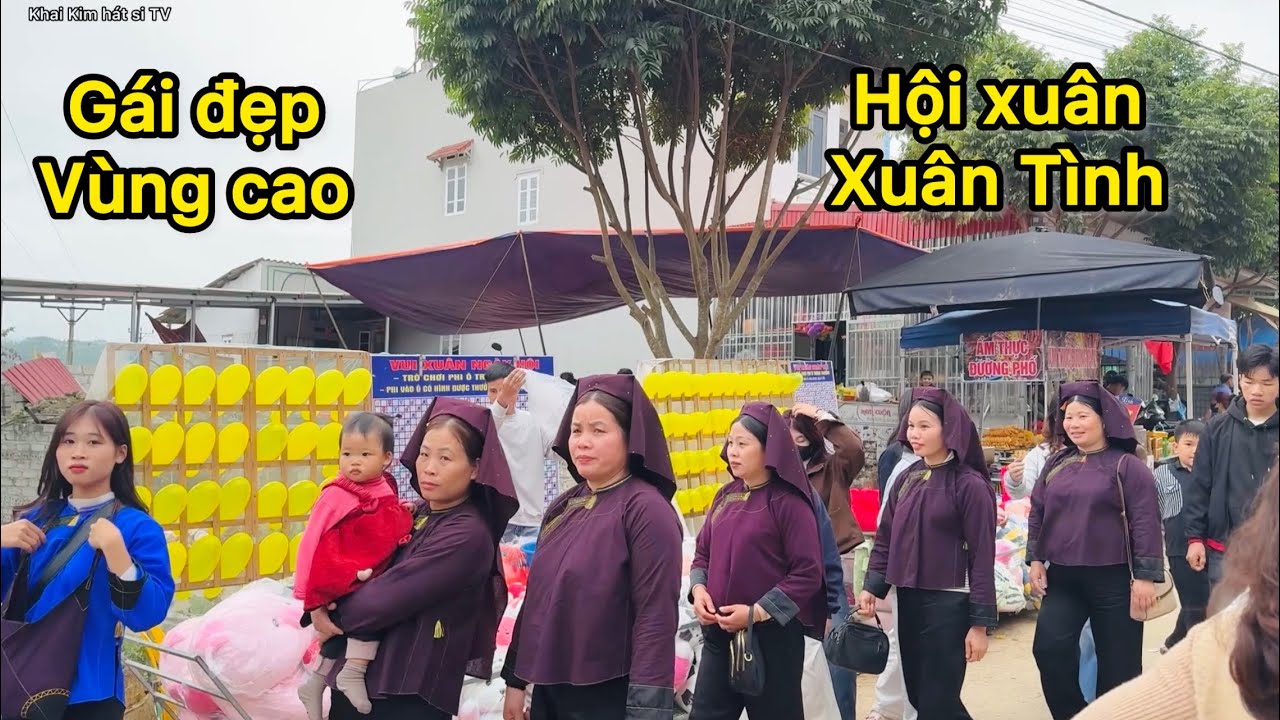 Toàn cảnh hội xuân vùng cao nhiều người đẹp chợ tình Xuân Tình hát si sli