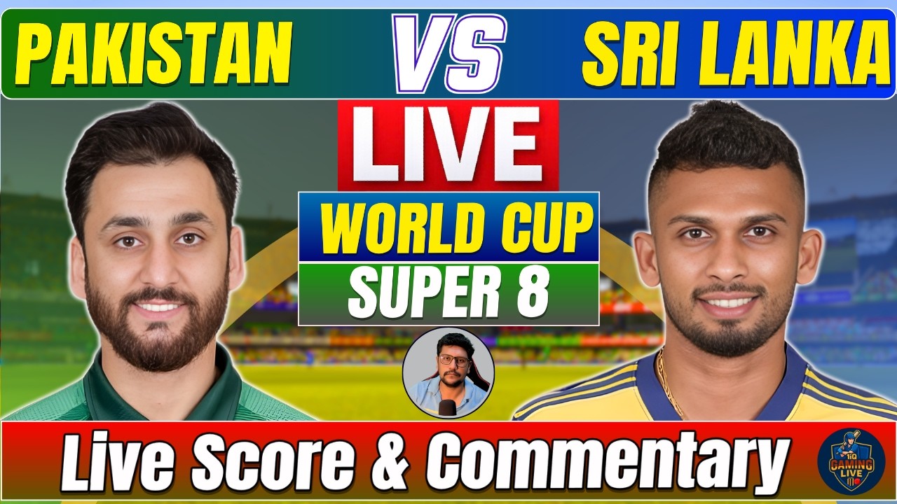 🔴 LIVE LAST 8 OVERS PAK VS SL