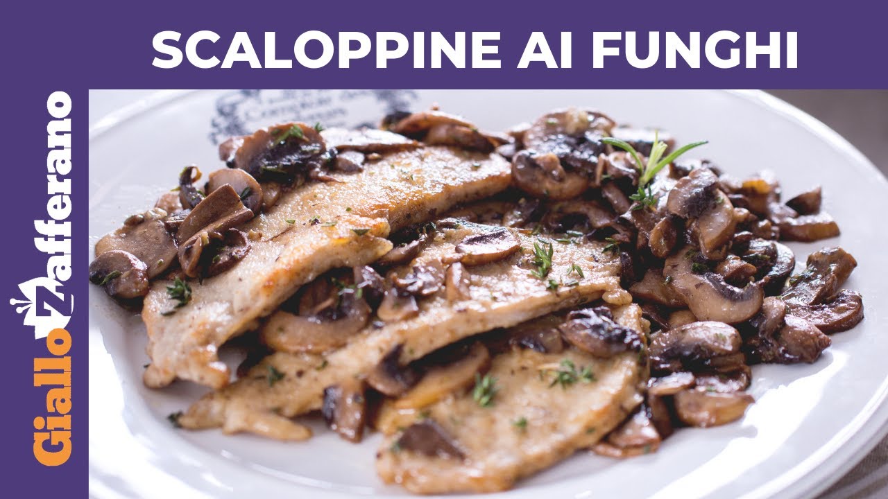 SCALOPPINE AI FUNGHI CREMOSE: RICETTA FACILE E VELOCE