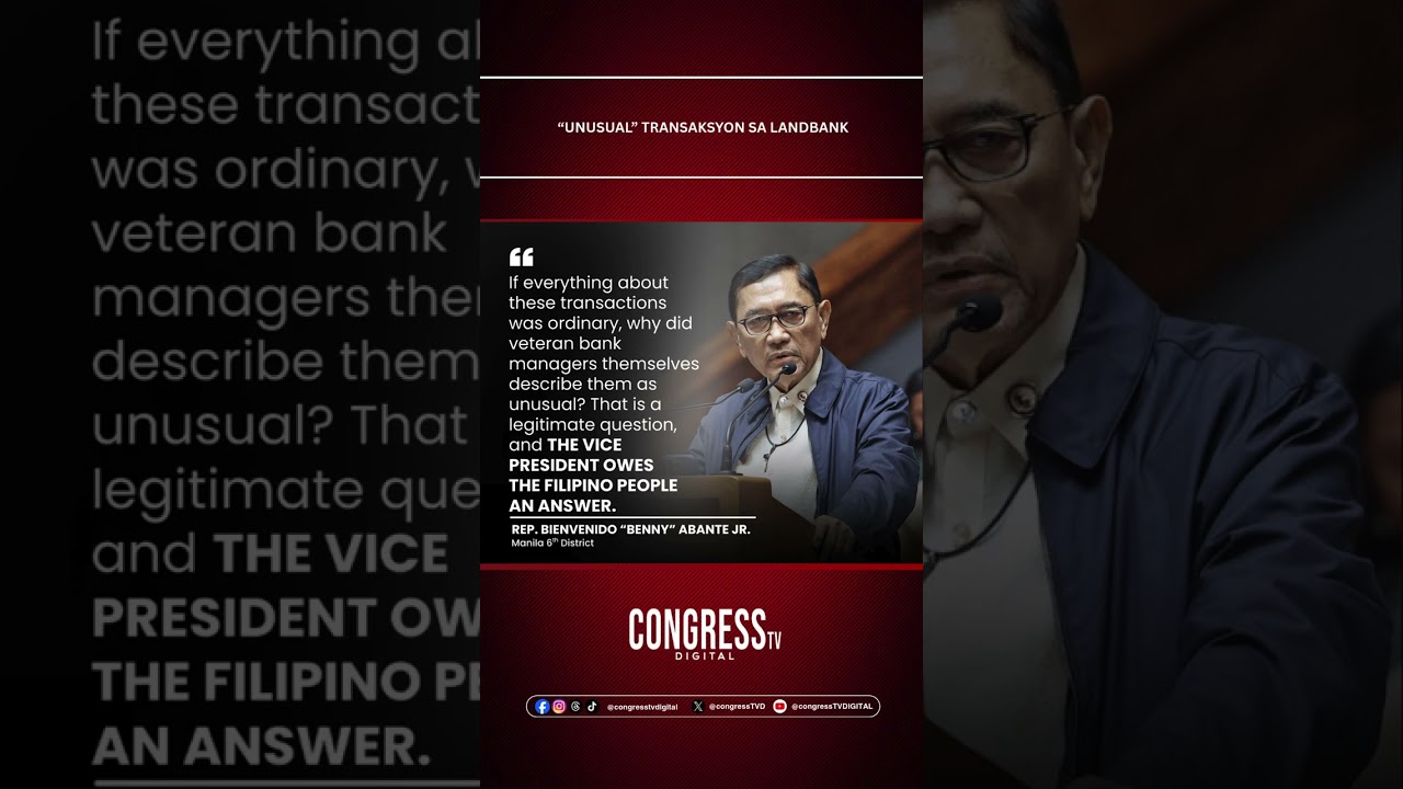 &ldquo;Unusual&rdquo; transaksyon sa landbank