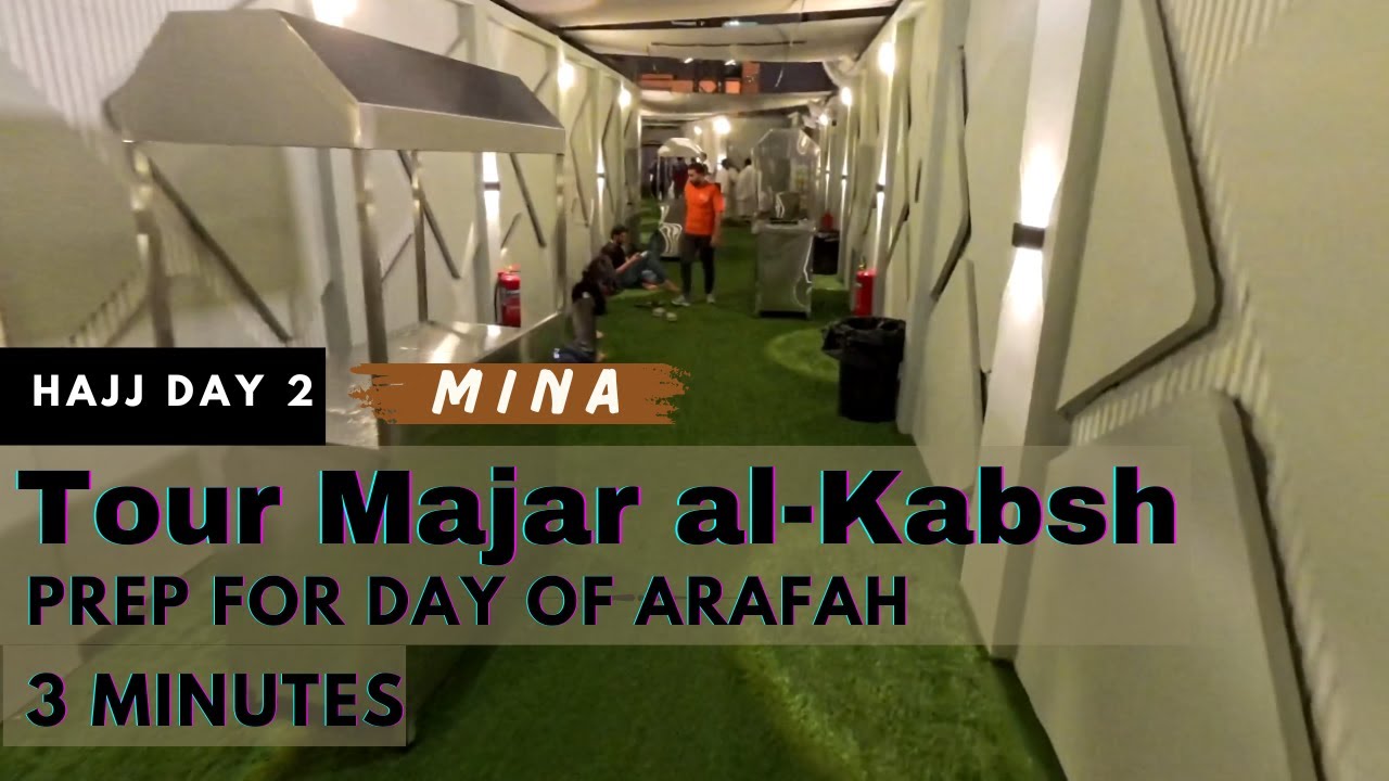 Day 2 of Hajj: Majar al-Kabsh Mina Camp Scene Before Arafah #Hajj2024 #MajarAlKabsh #mina