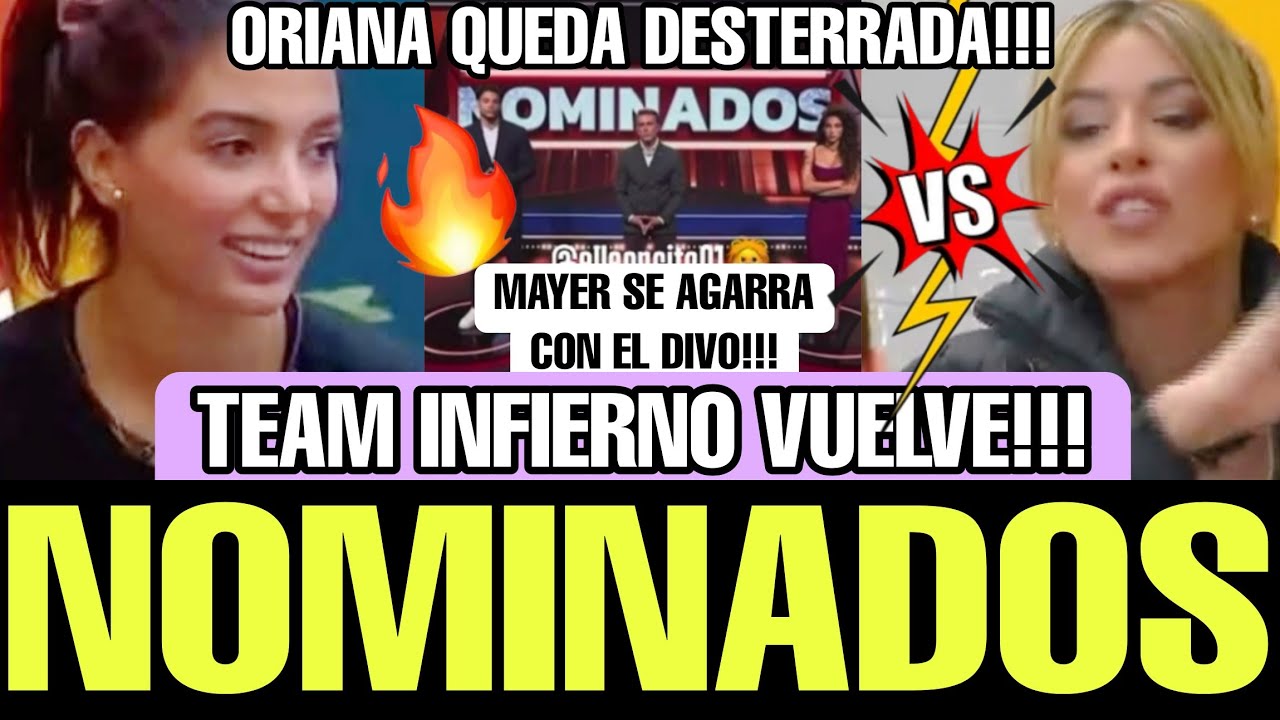 🔥 ELLOS QUEDAN NOMINADOS ¿ORIANA DESTERRADA? DIVO VS SERGIO LA CASA DE LOS FAMOSOS EN VIVO TELEMUNDO