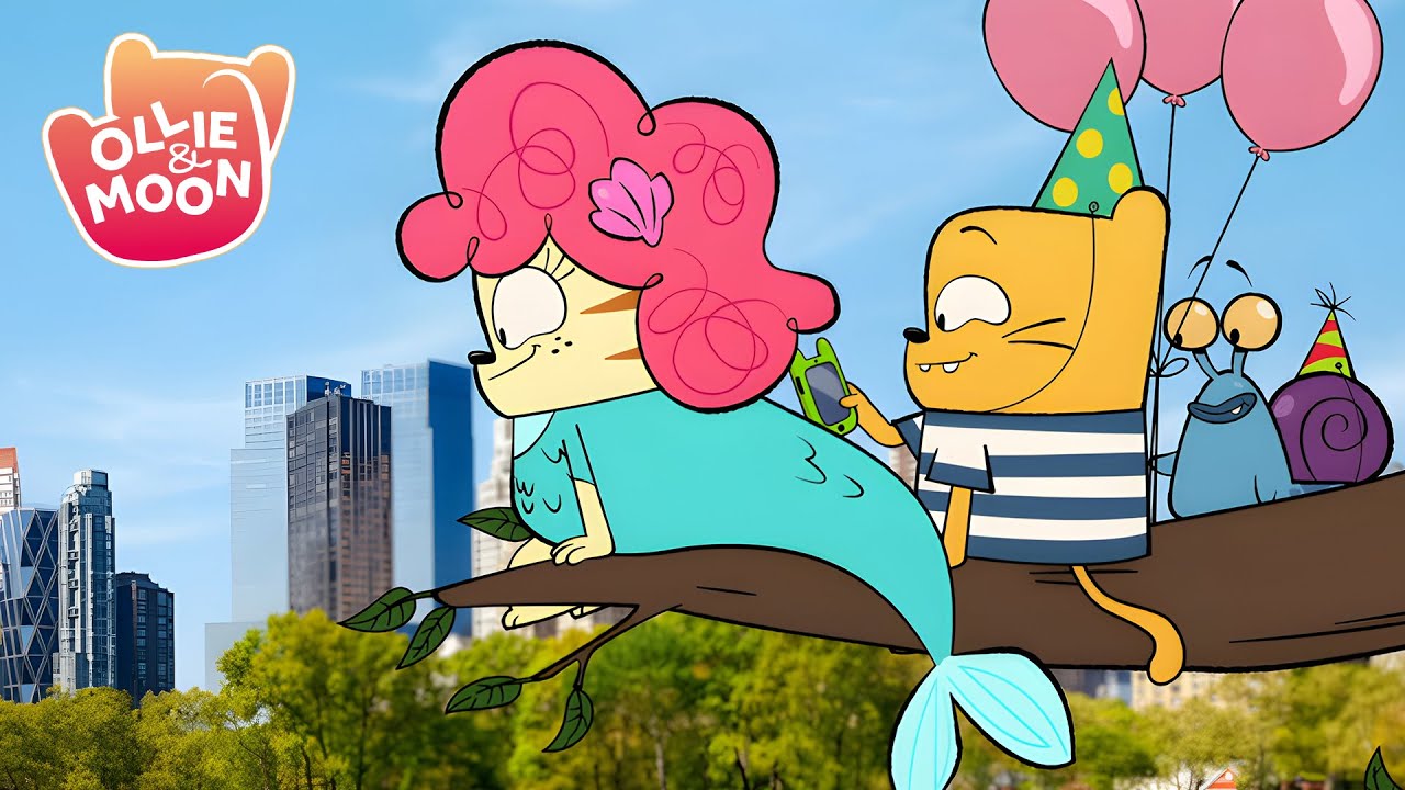 The Biggest Party in New York! 🗽🎂 | Ollie and Moon English | 1H | S1 | Cartoon for kids