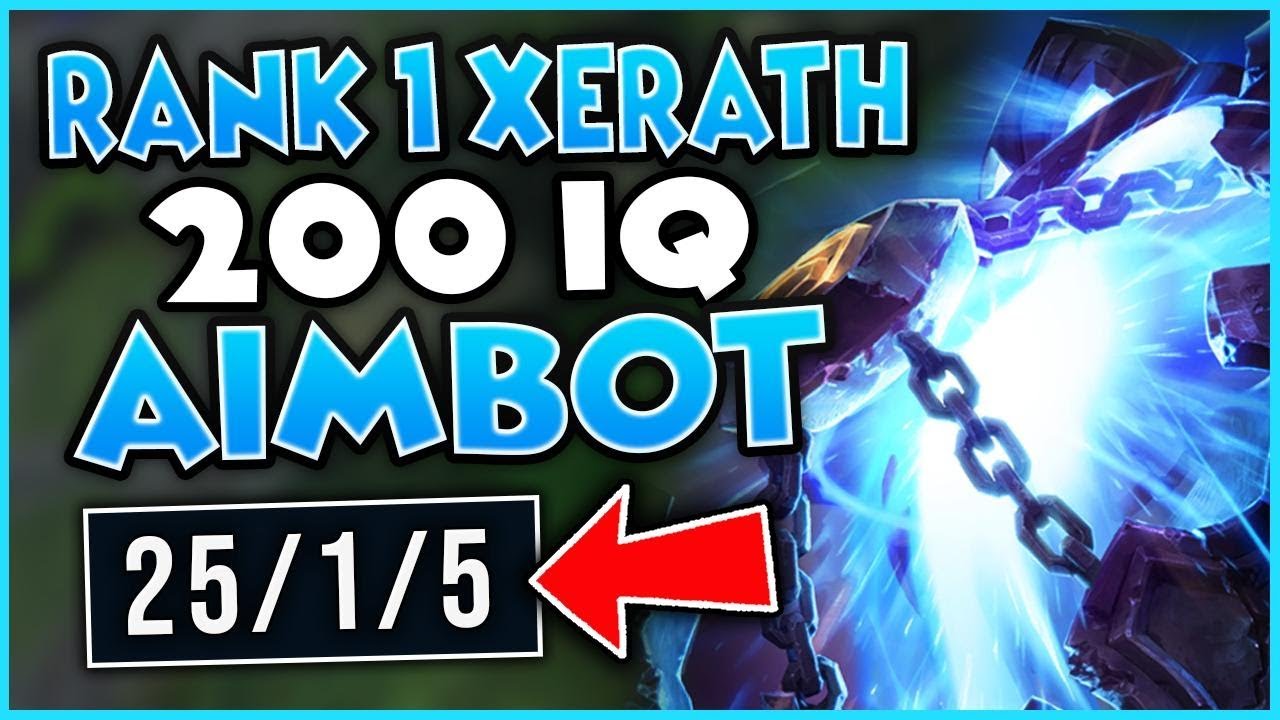 #1 XERATH WORLD LITERAL AIM-BOT SCRIPTING (ACTUAL 1V9 GAME) - League of Legends