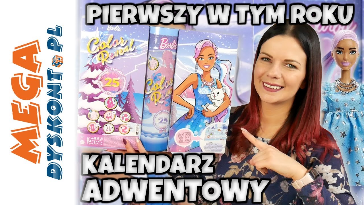 PIERWSZY KALENDARZ ADWENTOWY W TYM ROKU!😍 OTWIERAM CAŁY!  🤯 #kalendarzadwentowy #barbiecolorreveal