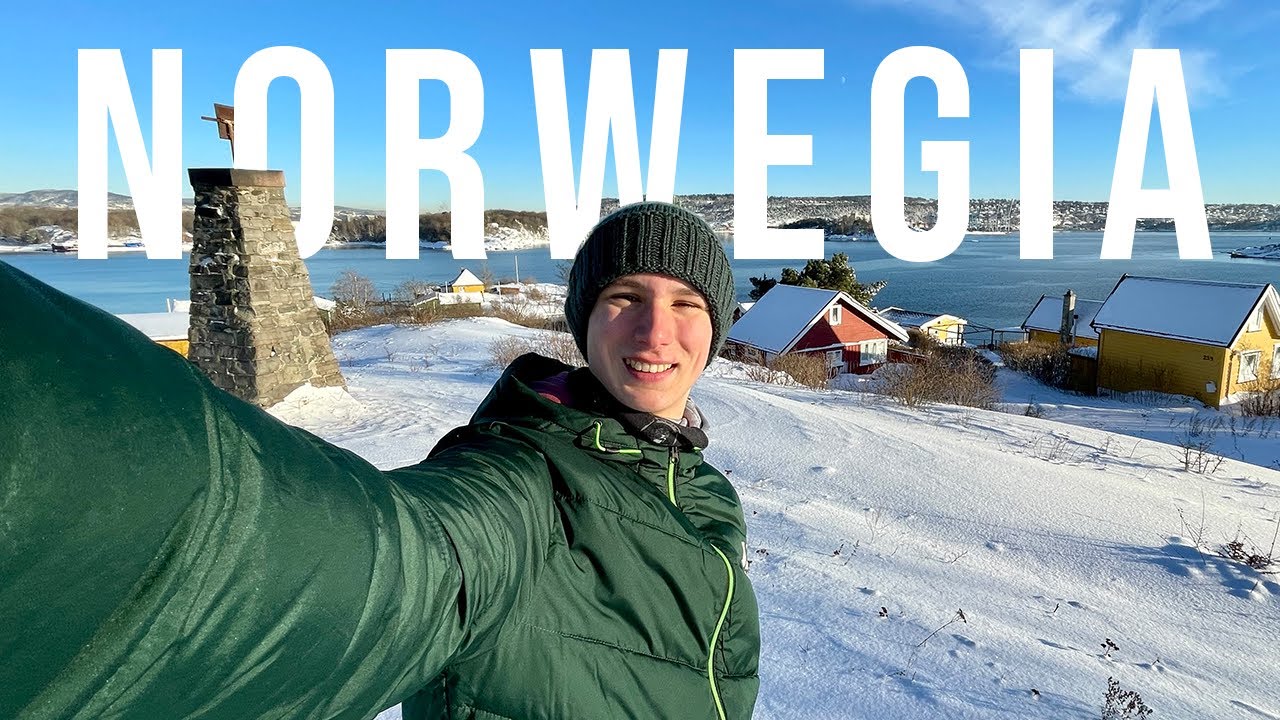 Norwegia - Oslo zimą, zamarźnięte fiordy i makaron za 150zł ❄️ | 4K