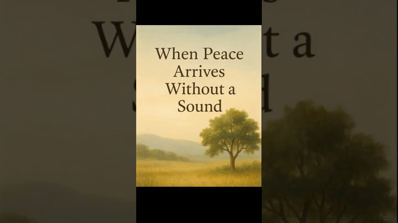 When Peace Arrives Without a Sound #Poetry #Peace #Spiritual #InnerStillness #QuietMomen