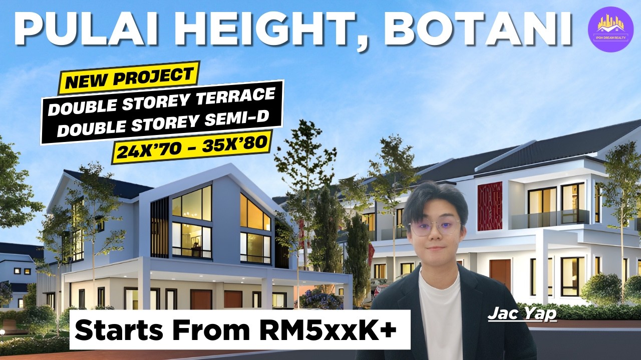 【Pulai Height @ Botani, Ipoh】New Landed House in Botani｜2 Storey Terrace｜2 Storey Semi-D｜