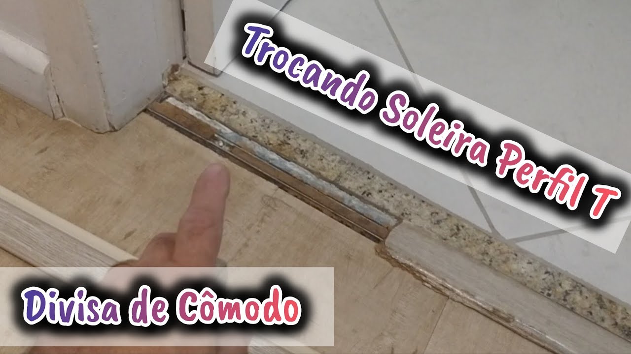 Soleira para Porta Piso Vin&iacute;lico Kit Perfil T Dicas para Trocar 
