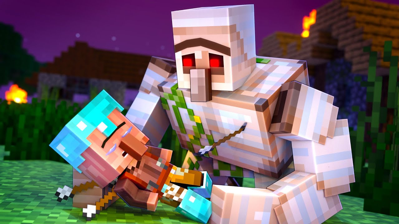 Iron Golem May Cry | 2 Story of One Little Villager | Minecraft Animation