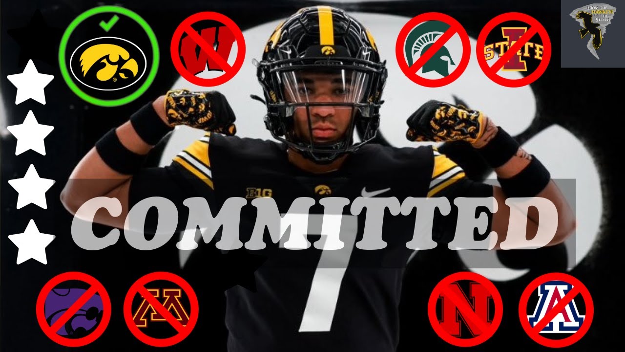 JUST IN: 4-STAR LINEBACKER COMMITS TO IOWA FOOTBALL | ✩★✩★ Kasen Thomas picks Hawkeyes → HIGHLIGHTS