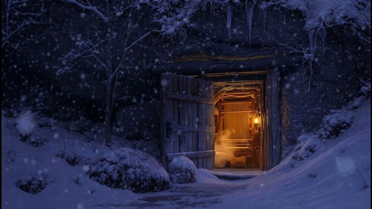 Mystical Snow-kissed Sanctuary ❄️ Medieval Ambient Music for Sleep (1H)