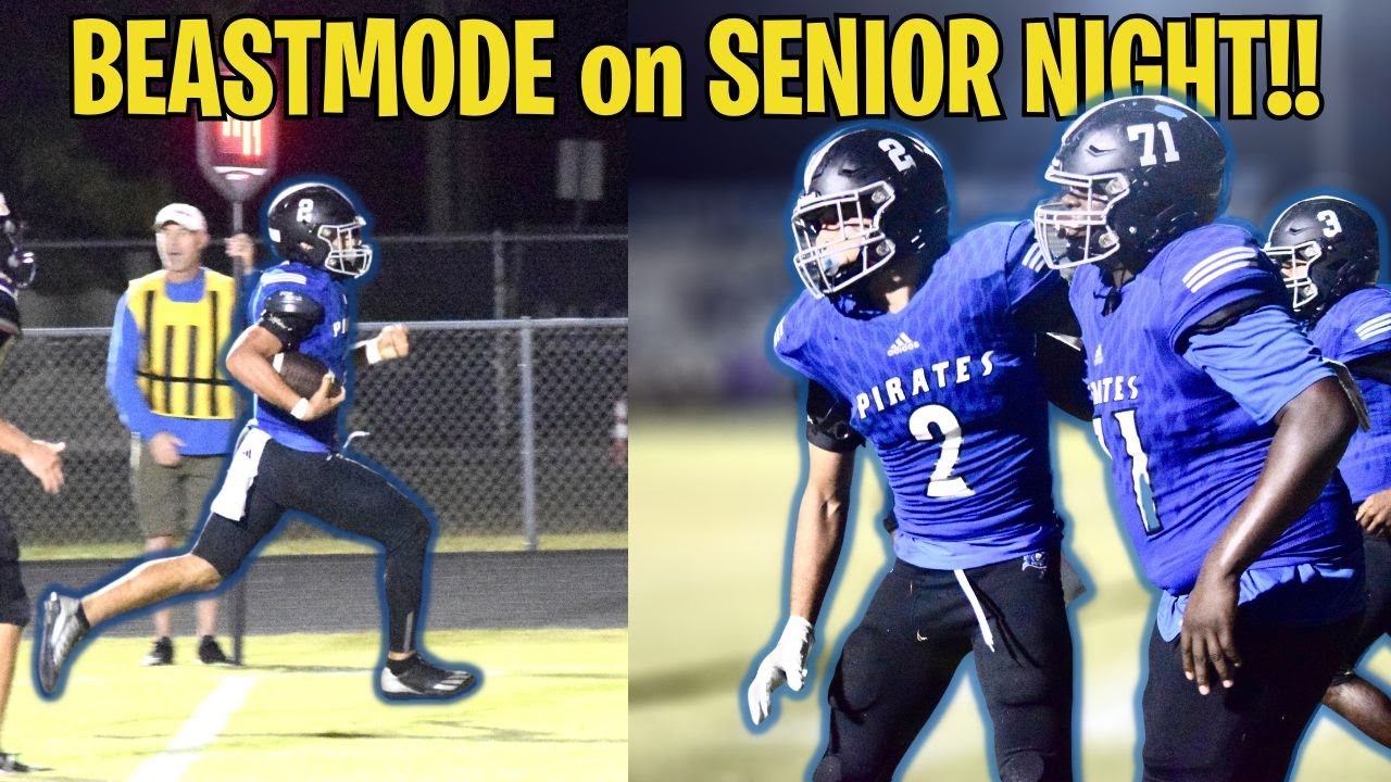 BEAST MODE on SENIOR NIGHT! Breaking Tackles for TOUCHDOWNS!