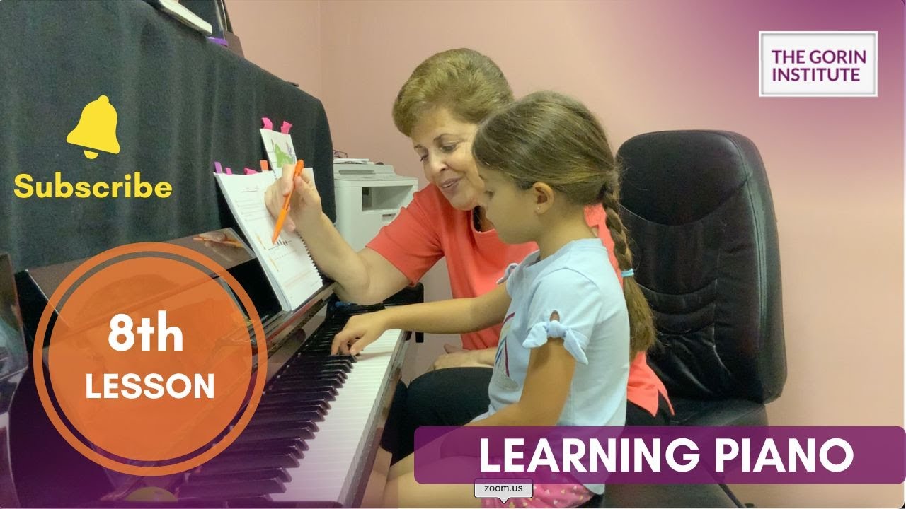 🎶 LEARNING PIANO | 8th Lesson with Mila (4 y.o.)