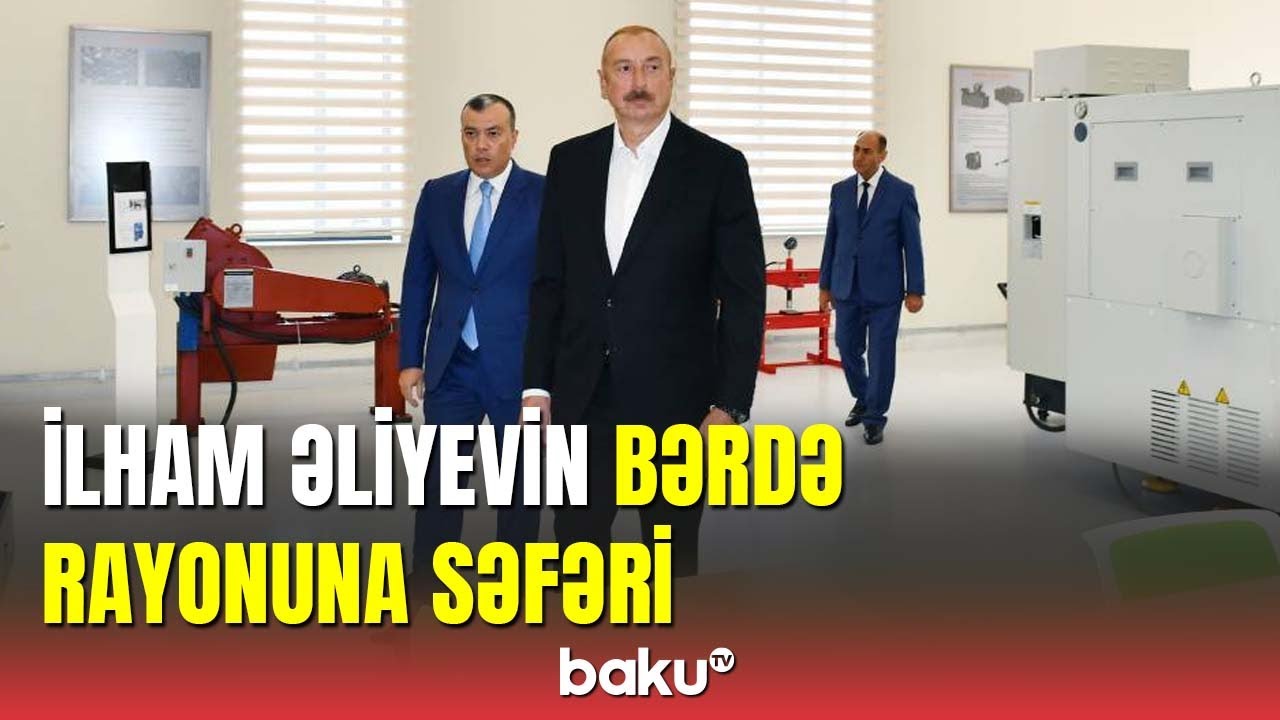 Prezident Bərdədə Qarabağ Regional DOST Mərkəzinin açılışında