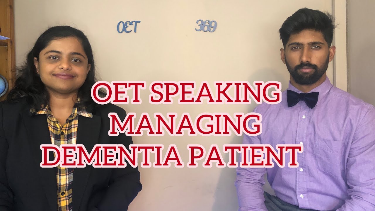 OET Speaking Role Play Dementia