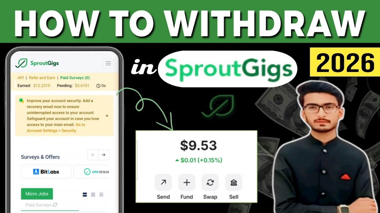 Sproutgigs Withdrawal process 2026 | How to Withdraw from Sproutgigs website 