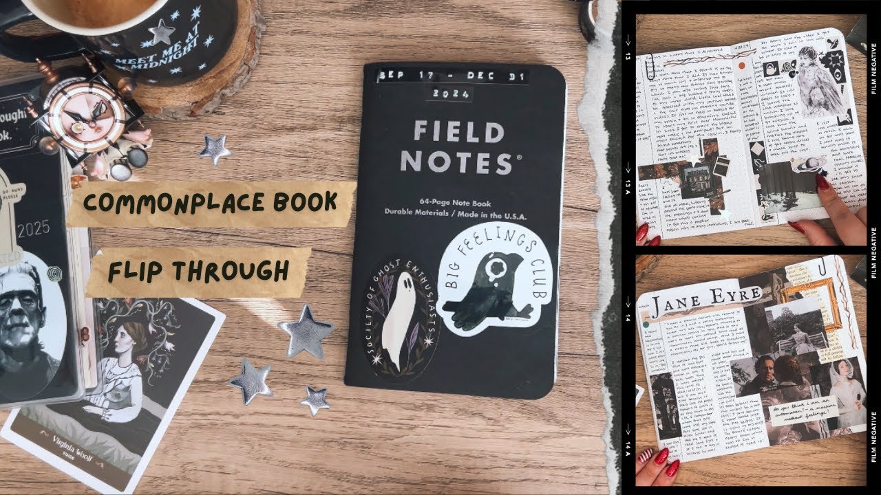 commonplace book flip through ✶ finished journal