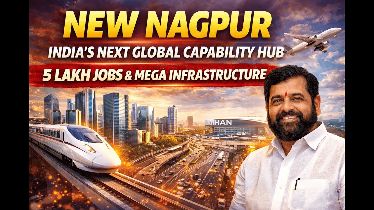 New Nagpur: India’s Next Global Capability Hub | 5 Lakh Jobs & Mega Infrastructure