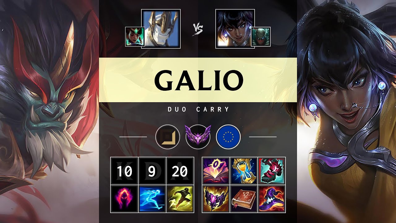 Galio Carry vs Nilah - EUW Master Patch 25.19
