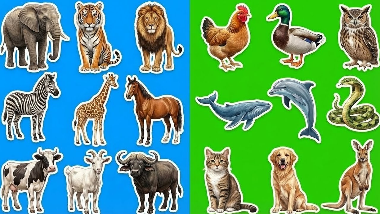 Beauty of Animals - Animal Cow, Bison, Moose, Camel, Rhino, Lion, Elephant – Animal Planet Video