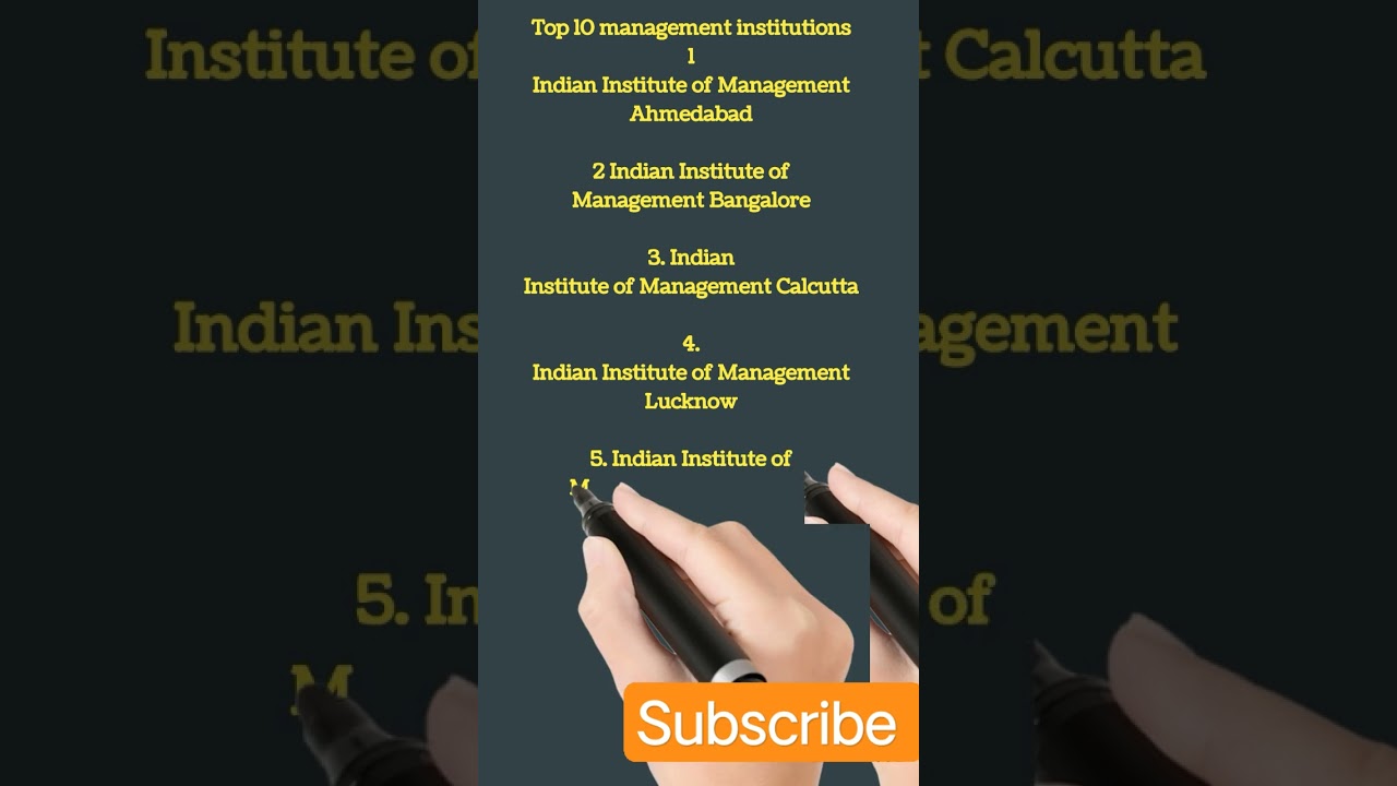 top ten management institute in India 