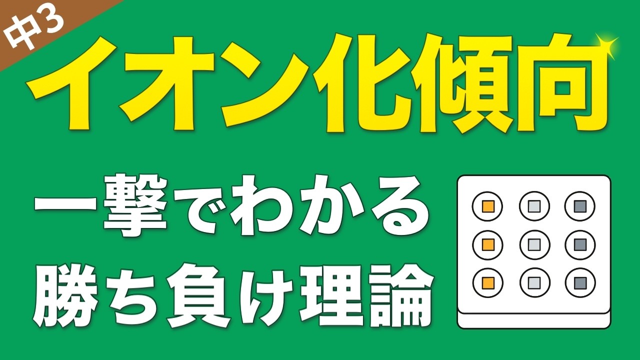 『イオン化傾向』の実験と覚え方/中3理科/化学⑥