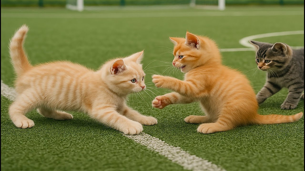 Cutest Kittens Playing on the Grass with Puppies, Bunnies, Calves & Tiny Mice