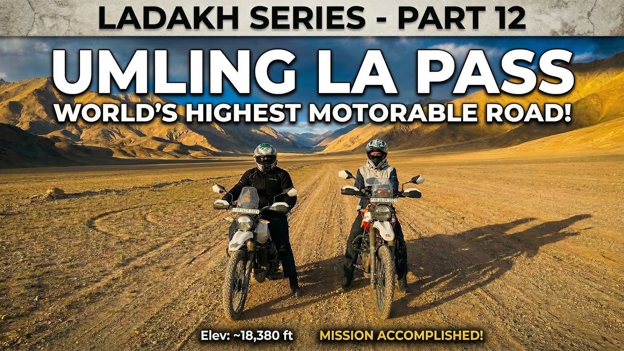 World’s Highest Motorable Pass Umling La 🏔️ | Ladakh Series Part - 12 | 19024 ft Motorcycle Ride