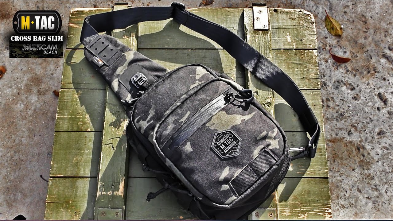 EDC сумка М-ТАС CROSS BAG SLIM ELITE HEX MULTICAM BLACK