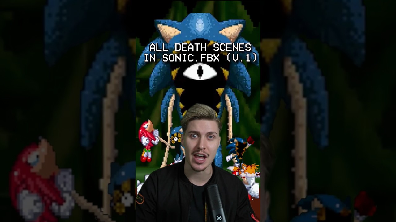 ALL DEATH SCENES IN SONIC.FBX #shorts #sonicexe  #exe #sonic #horror #luigikid