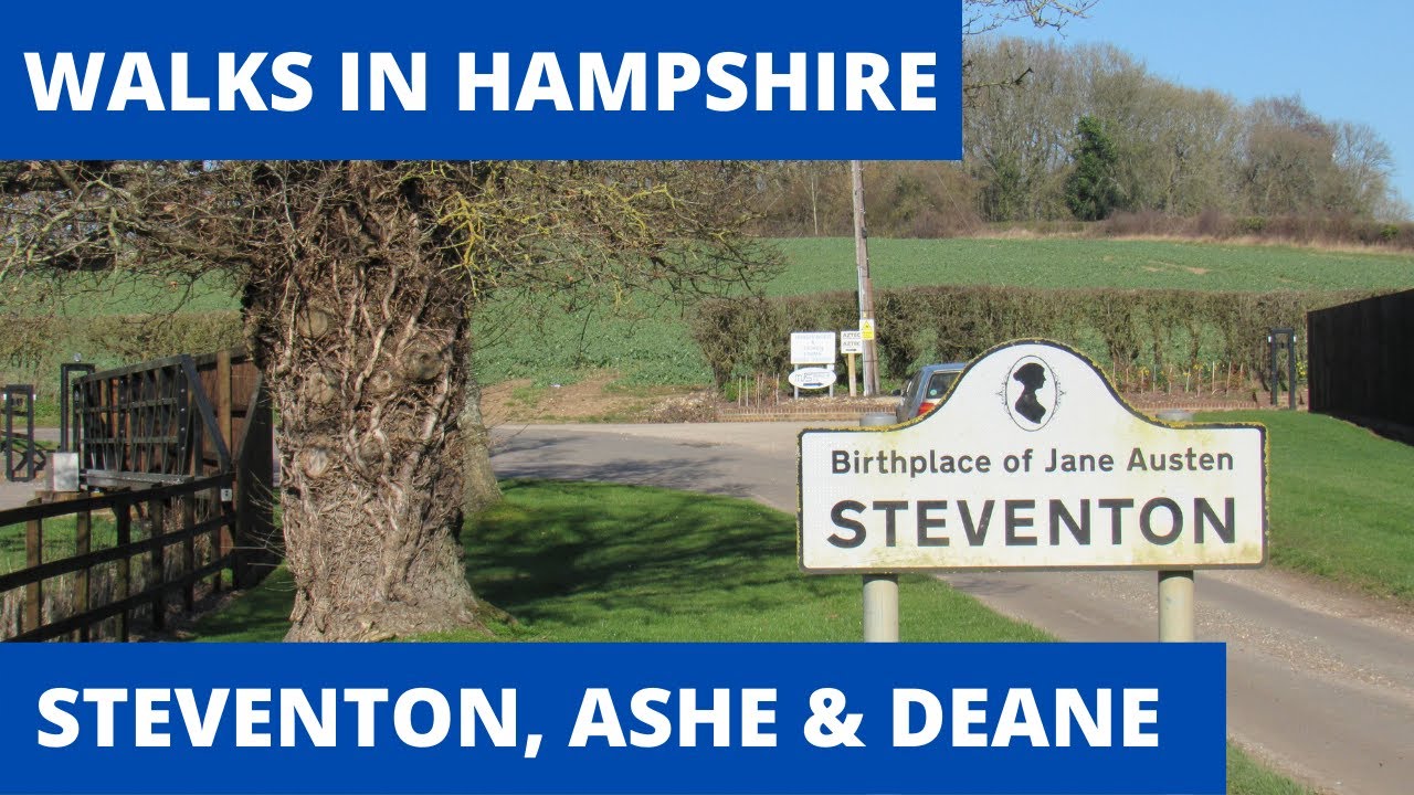 WALKS IN HAMPSHIRE at STEVENTON (JANE AUSTEN'S BIRTHPLACE) & THE SOURCE OF THE RIVER TEST.
