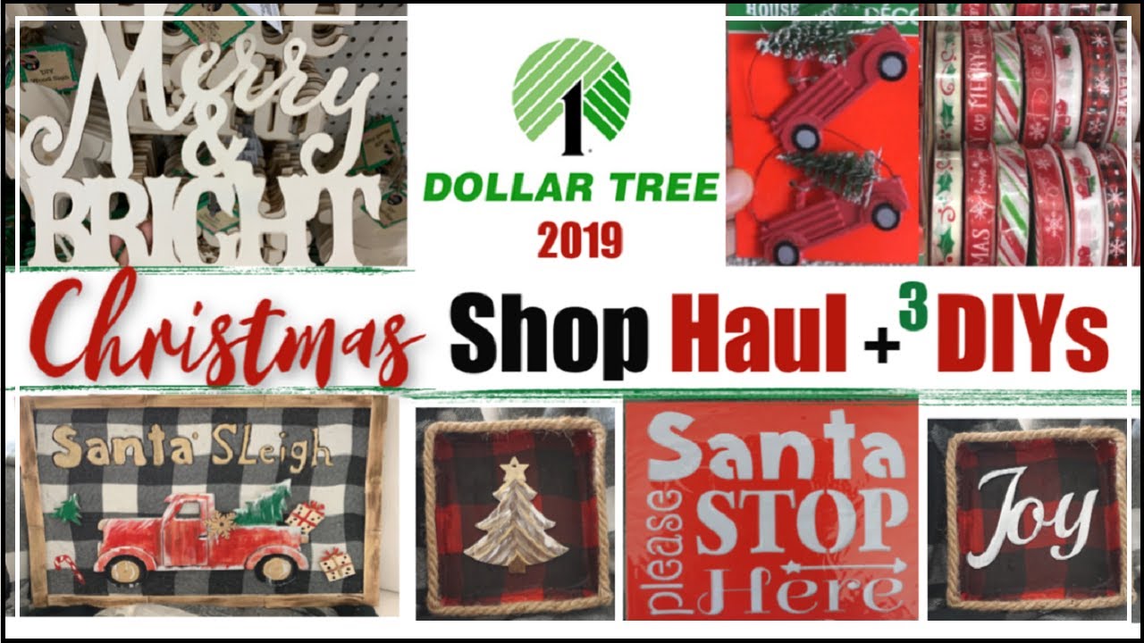 DOLLAR TREE CHRISTMAS 2019 | Dollar Tree Christmas DIY Decor + Shop With Me & Haul