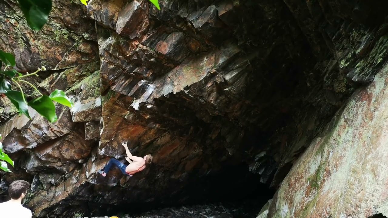 One Clear Moment of Insanity, 8A (sit). Forest Rock