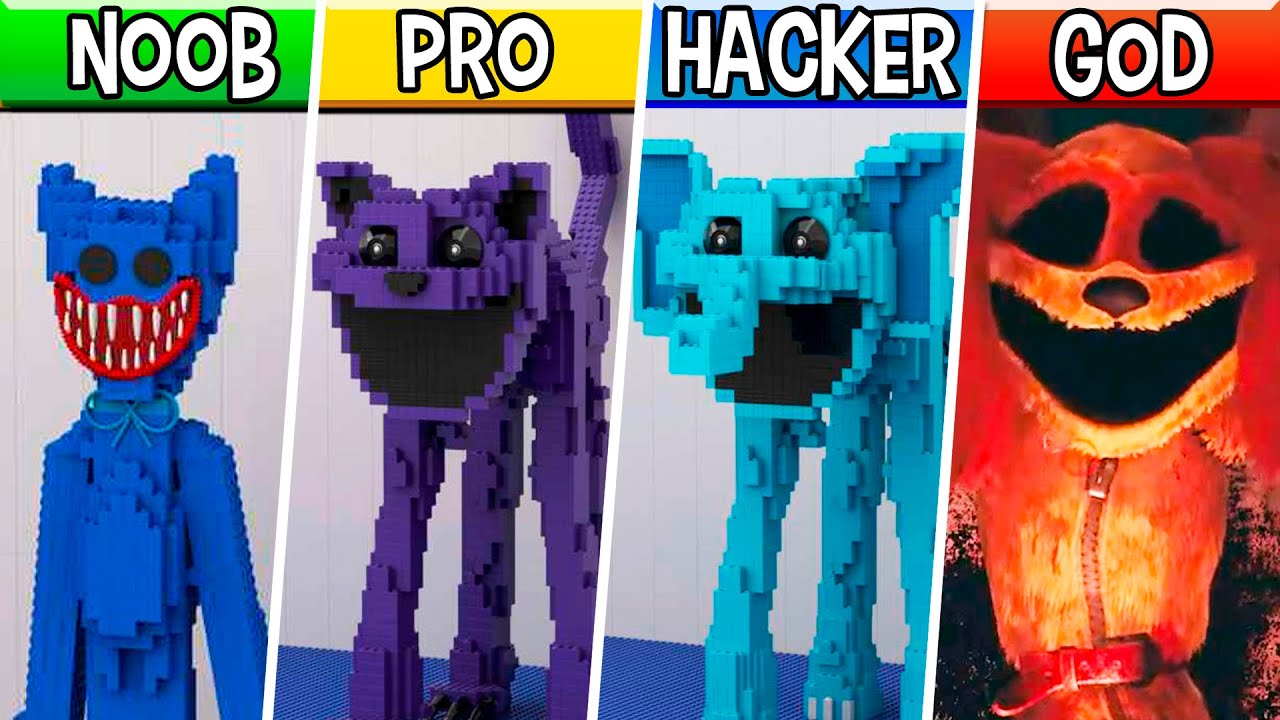 LEGO ALL Characters in Poppy Playtime Chapter 3 (Compilation №5) : Noob, Pro, HACKER! / (Poppy Play)