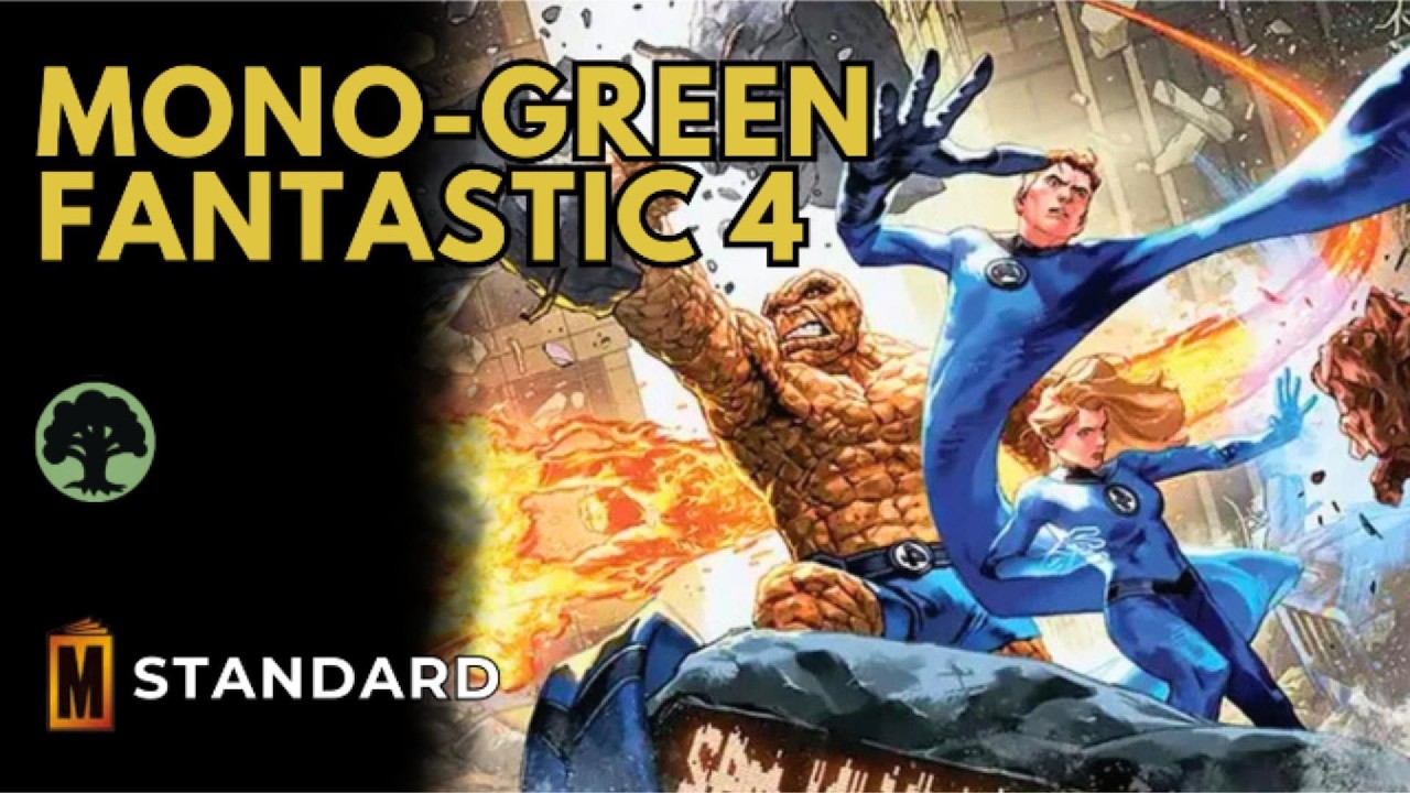 Mono-Green Ramp Fantastic 4 Infinite Combo (Standard - MTG Arena - No Commentary)