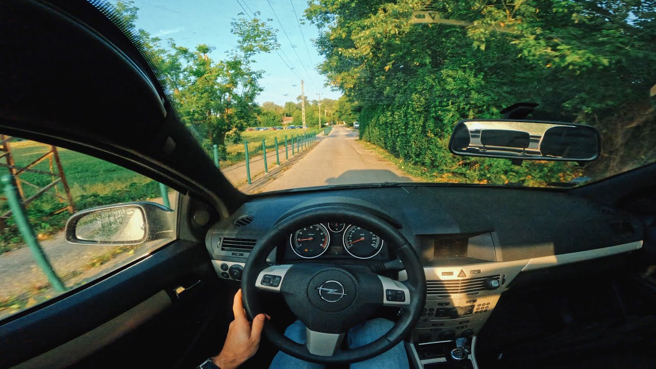 Driving after work just to relax | Opel Astra H GTC panoramic POV | binaural audio