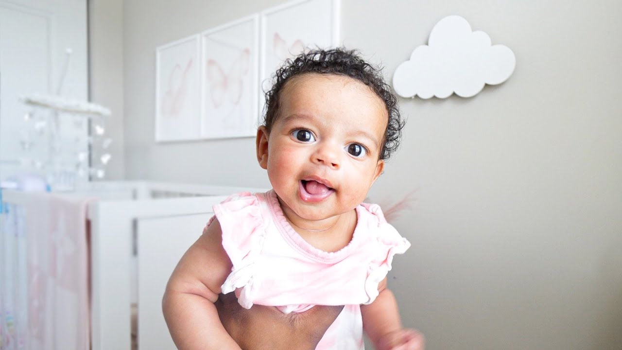Our Baby Kylah Laughing For The First Time! **3 Months Old**